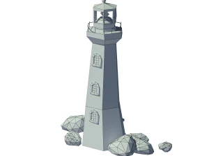 cartoon lighthouse 3D Model