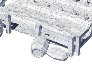 cartoon garden 3D Model