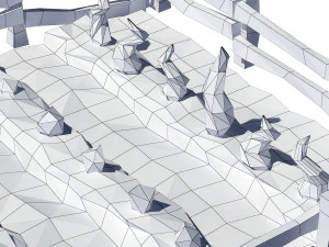 cartoon garden 3D Model