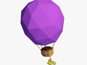 cartoon air balloon 3D Model