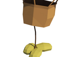cartoon air balloon Modello 3D