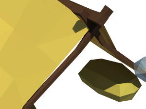 cartoon tent 3D Model