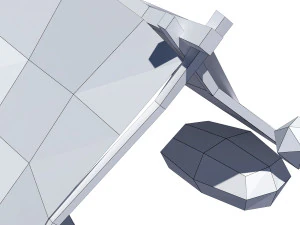 cartoon tent 3D Model