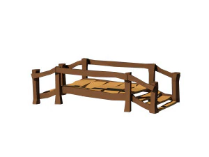 cartoon bridge 3D Model