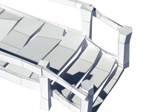 cartoon bridge 3Dモデル
