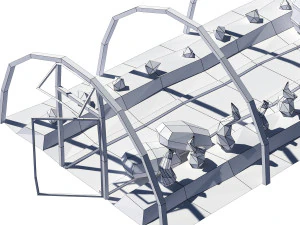 cartoon greenhouse 3D Model