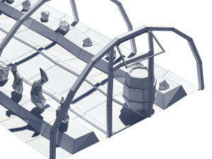cartoon greenhouse 3D 模型