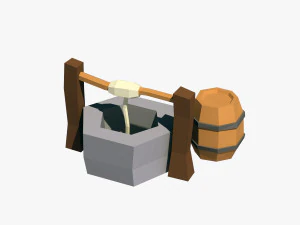 pozo de dibujos animados Modelo 3D