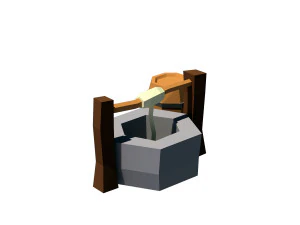 cartoon well 3D Model