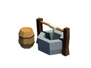 cartoon well 3D Model
