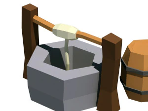 cartoon well 3D Model