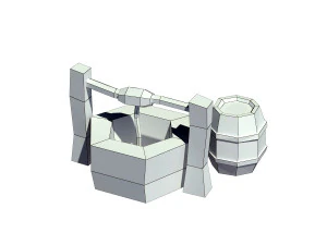 cartoon well 3D Model