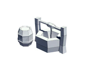 cartoon well 3D Model