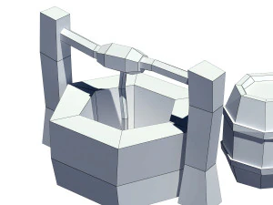 cartoon well 3D Model