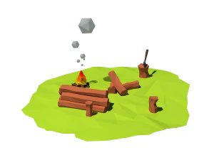 Cartoon-Protokolle 3D Modell