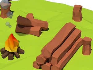 Cartoon-Protokolle 3D Modell