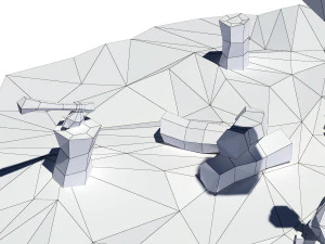 Cartoon-Protokolle 3D Modell