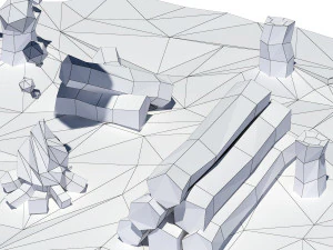 Cartoon-Protokolle 3D Modell