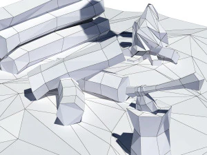 Cartoon-Protokolle 3D Modell