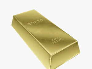 слиток латуни 3D Модель
