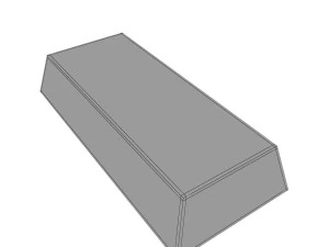 lingote de lat&oacute;n Modelo 3D