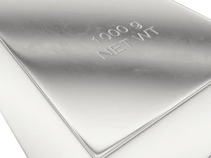 lingot d'argent Modèle 3D