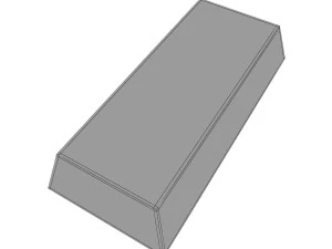 lingot d'argent Modèle 3D