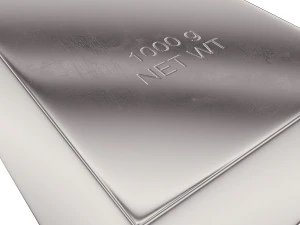 lingotto di platino Modello 3D