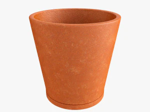 점토 냄비 3D 모델