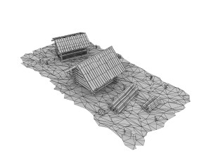 cartoon wooden sawmill 3D मॉडल