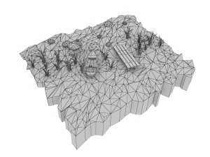 cartoon shore 3D Model