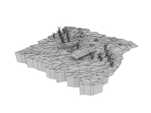 cartoon shore 3D Model
