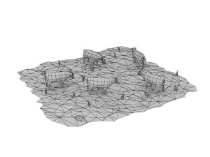 Cartoon-Kuh 3D Modell