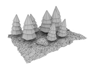 cartoon fir tree 3D Модель