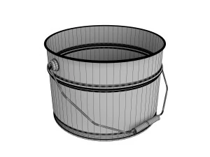 버킷 3D 모델