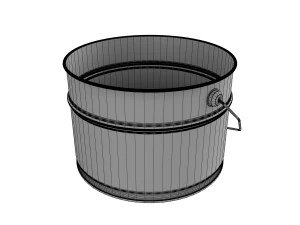 버킷 3D 모델