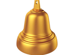 gold bell 3D Model