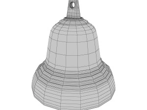 gold bell 3D Model
