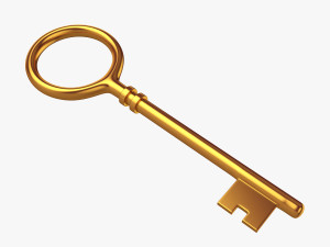 key gold 3D Model