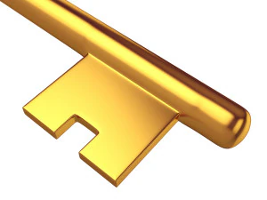 llave de oro Modelo 3D