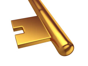 llave de oro Modelo 3D