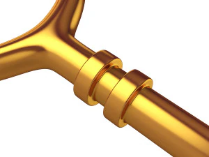 llave de oro Modelo 3D