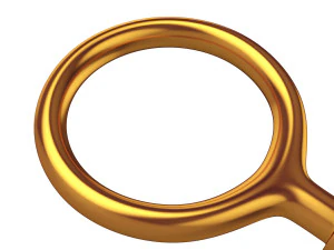 llave de oro Modelo 3D