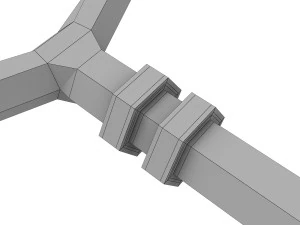 llave de oro Modelo 3D