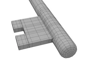 llave de oro Modelo 3D