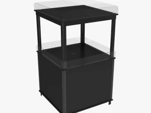 stand plastic black 3D Model