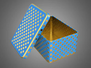 metal box model 3D Model