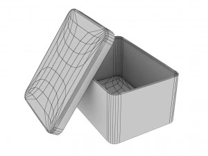 metal box model 3D Model