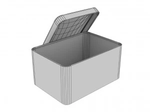 metal box model 3D Model