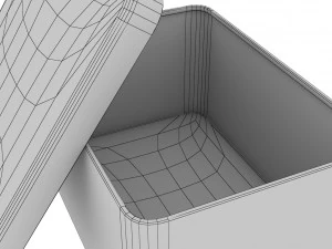 metal box model 3D Model
